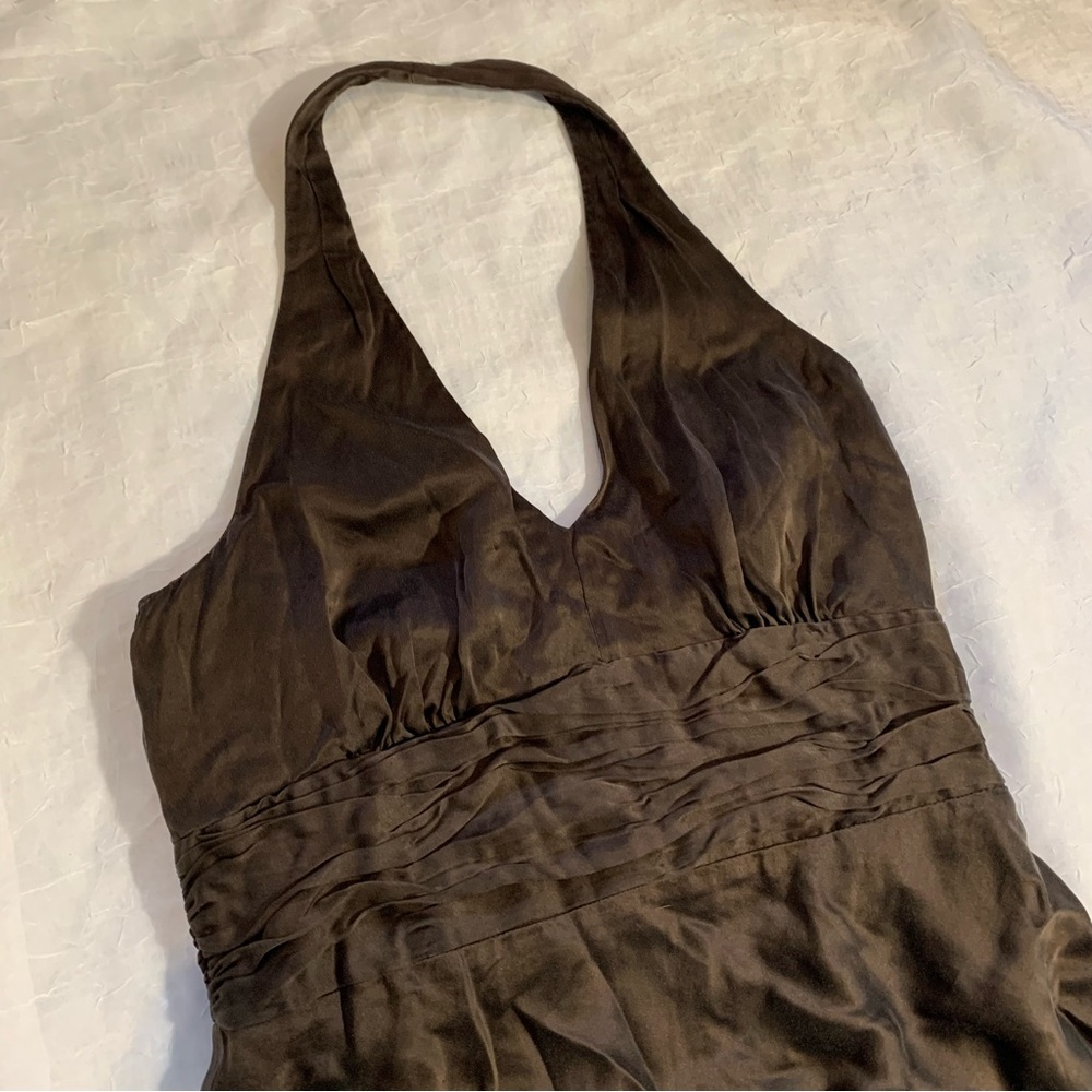 ANN TAYLOR LOFT silk halter top dress